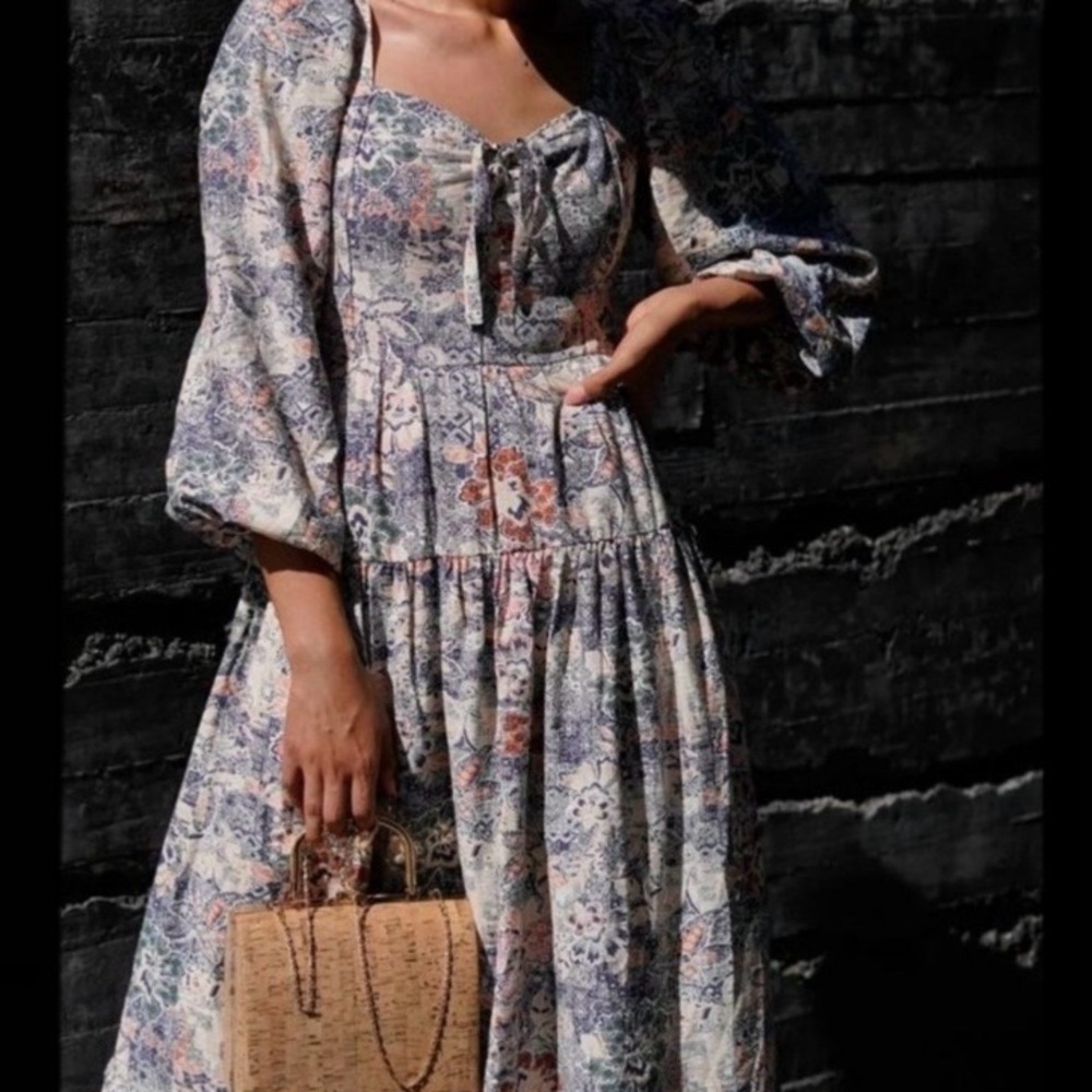 Moon River Tiered Maxi Dress